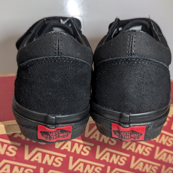 Vans Old Skool Velcro Blk/Blk Shoes - Picture 2 of 11